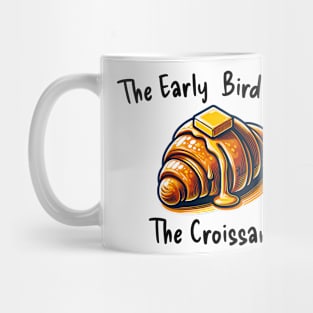 Croissant Butter Art Yummy Kawaii Vintage Coffee Mug